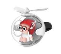 Désodorisant de voiture Pilot - Diffuseur d'hélice rotatif - Adorable désodorisant de voiture - Décoration pour l'intérieur, clips aromatiques pour sortie d'air frais - 5,8 x 6,9 cm - Blanc