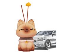 Désodorisant de voiture pour chat - Diffuseur de parfum lumineux pour voiture de dessin animé - Décoration de voiture pour console centrale - Désodorisant pour femmes et filles