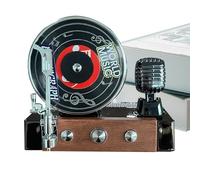 Désodorisant de voiture pour tourne-disque - Désodorisant de voiture - Décoration d'aromathérapie rétro à énergie solaire pour une utilisation dans les voitures