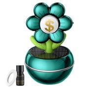 Désodorisant intelligent pour voiture - Désodorisant automatique à énergie solaire, motif floral, rotation à 360 degrés, décoration intérieure de tableau de bord pour homme et femme
