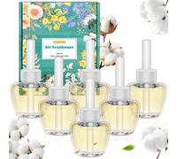Desodorisant Maison Recharge Pour Diffuseurs D'ambiance Parfum De Maison,19mlx6 Recharges Parfum Pur Coton,Convient Desodorisant Maison Diffuseur Electrique Pour Air Wick Et Pour Glade