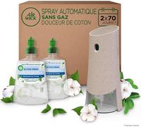 Désodorisant Maison Spray Automatique Sans Gaz Active Fresh-1 Diffuseur+2 Recharges Parfum Douceur De Coton