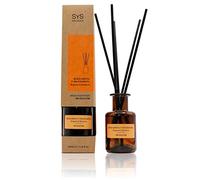 Désodorisant Mikado 100 ml Aroma Bergamote et Mandarine Diffuseur de tiges Essence pour maison Décoration Diffuseur avec bâtonnets de rotin.