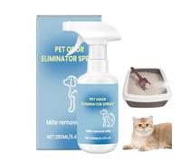 Désodorisant pour animaux de compagnie pour la maison | Élimine les odeurs d'animaux | 280 ml Nettoyant rapide pour litière pour chat, boîte de transport