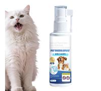 Désodorisant pour chien - Contrôle des odeurs de la bouche des animaux de compagnie, spray nettoyant doux pour les dents, formule enzymatique naturelle sûre, brume respiratoire rapide élimine les odeu