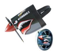 Désodorisant pour grille d'aération de voiture P-40 - Avec puce de parfum - Rafraîchit l'air et ajoute du style - Pour voiture, voitures, spectacles d'aviation