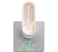 Désodorisant pour litière pour chat - Désodorisant portable à brancher 13,1 × 5 × 5 cm, générateur d'ions négatifs ABS purificateur d'air silencieux avec lumière LED élimination des odeurs chambre bur