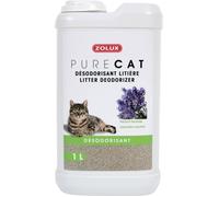 Désodorisant pour litière - ZOLUX - Pure Cat - Parfum lavande - 1 L - Neutralise les odeurs