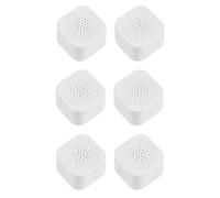 Désodorisant pour réfrigérateur - éliminateur d’odeurs 3,7 × 2,5 cm | Boîte désodorisante au charbon actif, 6 pièces, autocollante, remplaçable, PP blanc, lot de 1 pour congélateur, glacière, placard,