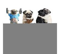 Désodorisant pour ventilation de voiture | Parfum pour voiture | Figurine de chien en acrylique 2D 6 pièces de longs trajets conducteurs de livraison de camping-cars