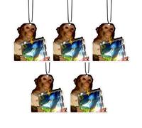 Désodorisant Pour Voiture 5 Pièces Longue Durée Sûr Pendentif Aromathérapie