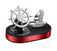 Désodorisant pour voiture, aromathérapie rotative solaire, diffuseur de parfum de véhicule de taille standard avec fonction parfum, matériau ABS, finition antidérapante, accessoire de voiture au
