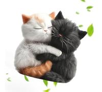 Désodorisant pour voiture avec clips d'aération en forme de chat mignon | Désodorisant en acrylique 2D en forme de chat pour homme et femme