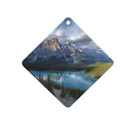 Désodorisant pour voiture Banff National Park à suspendre, tablettes d'aromathérapie de voiture parfumées longue durée, cartes parfumées au losange pour véhicules, chambre à coucher, armoire, style