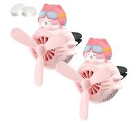 Désodorisant Pour Voiture Beagle Flyer, Parfum De Pilote De Dessin Animé Mignon, Ventilateur Rotatif à Clip Pour Grille D'aération, Sortie D'air à Hélice Rotative Avec 2 Comprimés(Style E,2pcs)