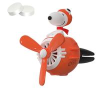 Désodorisant Pour Voiture Beagle Flyer, Parfum De Pilote De Dessin Animé Mignon, Ventilateur Rotatif à Clip Pour Grille D'aération, Sortie D'air à Hélice Rotative Avec 2 Comprimés(Style B,1pc)