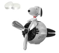 Désodorisant Pour Voiture Beagle Flyer, Parfum De Pilote De Dessin Animé Mignon, Ventilateur Rotatif à Clip Pour Grille D'aération, Sortie D'air à Hélice Rotative Avec 2 Comprimés(Style A,1pc)