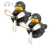 Désodorisant Pour Voiture Beagle Flyer, Parfum De Pilote De Dessin Animé Mignon, Ventilateur Rotatif à Clip Pour Grille D'aération, Sortie D'air à Hélice Rotative Avec 2 Comprimés(Style F,2pcs)