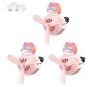 Désodorisant Pour Voiture Beagle Flyer, Parfum De Pilote De Dessin Animé Mignon, Ventilateur Rotatif à Clip Pour Grille D'aération, Sortie D'air à Hélice Rotative Avec 2 Comprimés(Style E,3pcs)