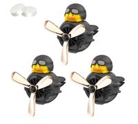 Désodorisant Pour Voiture Beagle Flyer, Parfum De Pilote De Dessin Animé Mignon, Ventilateur Rotatif à Clip Pour Grille D'aération, Sortie D'air à Hélice Rotative Avec 2 Comprimés(Style F,3pcs)