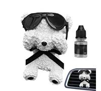 Désodorisant pour voiture, désodorisant pour voiture, parfum ours de dessin animé, ornement de grille d'aération de voiture, parfum de 5 ml pour la plupart des véhicules