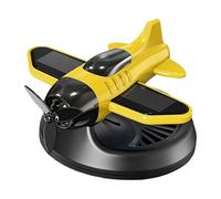 Désodorisant pour voiture - Désodorisant rotatif à énergie solaire - Décoration avec forme d'avion - Distributeur d'air - Décoration intérieure pour berline, pick-up, remorque, camion