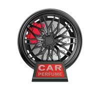 Désodorisant pour voiture - Diffuseur de voiture avec bord de roue - Parfum d'aromathérapie - Pour ventilation de voiture - Design en forme de roue - Accessoire de rafraîchissement - 3,5 x 5,5 x 3,5