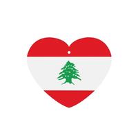 Désodorisant pour voiture Drapeau du Liban - Lot de 4 diffuseurs de parfum longue durée pour voiture, maison et placard