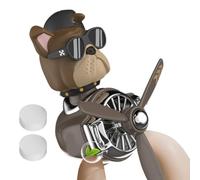 Désodorisant pour voiture en avion - Clip d'aromathérapie pour chien, diffusion de parfum avec mouvement de flux d'air, décoration automobile avec appel, ornement Shar Pei, design léger pour le