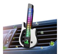 Désodorisant pour voiture en forme de guitare changeant de couleur et | Diffuseur de climatiseur de voiture à clip pour voyage, voyage, camionnette, tracteur, camping-car