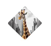 Désodorisant pour voiture Giraffe in New York à suspendre, tablettes d'aromathérapie parfumées longue durée pour voiture, cartes parfumées en losange pour véhicules, chambre à coucher, armoire - Style
