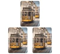 Désodorisant pour voiture, pastilles parfumées pour tramway de Lisbonne (paquet de 3) (saveur lavande/océan/thé blanc) pour voiture ou maison.