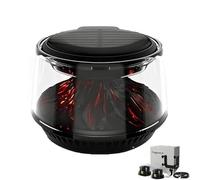 Désodorisant pour voiture Volcano & Glacier, diffuseur de brume Volcano intelligent avec recharge USB et solaire, modes de parfum réglables et éclairage LED bicolore.