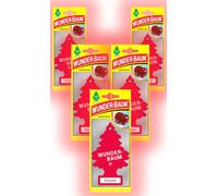 Désodorisant pour voiture Wunder-Baum Lot de 5 parfums d'arbre + Stylo Light Tribe (Cerise)