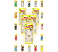 Désodorisant pour voiture Wunder-Baum Parfum d'arbre Lot de 5 + Stylo Light Tribe (Noix de coco)