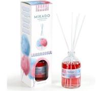 Désodorisant Prady Cotton Candy Mikado - Bouteille en verre de 100 ml et baguettes de diffusion