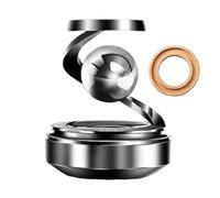 Désodorisant rotatif pour voiture à énergie solaire - Diffuseur d'aromathérapie de 6 cm, purificateur de parfum, design de rotation silencieuse, boîtier en métal durable | Diffuseur d'air solaire