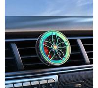 Désodorisant rotatif pour voiture, parfum de mer avec double mode, ABS poli, décoration intérieure de voiture, rouge (7 couleurs)