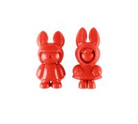 Désodorisant rouge de luxe pour voiture Mr & Mrs Andy&Frida, diffuseur de parfum à clip, motif lapin, finition rouge brillant, facile à installer