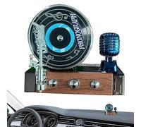 Désodorisant solaire en vinyle - tourne-disque fonctionnel polyvalent, style créatif, ergonomique, premium, rétro 360° pour adultes, intérieur véhicule | Multipurpose Outdoor Indoor Utility