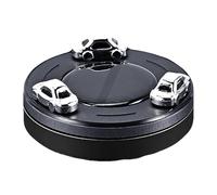 Désodorisant Solaire Pour Voiture - Diffuseur Cinétique Rotatif, 1 Atomiseur D'huile Essentielle Alimenté Par Le, Anneau Galactique Métallique, Accessoire De Véhicule, Centre De Parfum Respectu