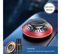 Désodorisant Solaire Pour Voiture, Diffuseur D'arôme De Voiture À Rotation Automatique, Dissolvant D'odeurs De Parfum Essentiel Pour Château-Rouge 1 Oil