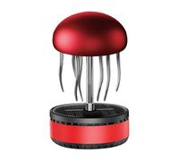 Désodorisant solaire pour voiture - En forme de méduse - Accessoire de parfum rotatif - Pour tableau de bord - Parfum frais activé par le mouvement - Unité circulaire, solution de purificateur d'air