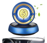 Désodorisant solaire pour voiture, motif pièce de monnaie rotative | Accessoires de voiture Éliminateur d'odeurs de voiture Parfum de voiture pour une forte odeur de voiture
