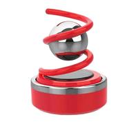 Désodorisant Solaire pour Voiture with Balle de Plume Flottante, Diffuseur d'Aromathérapie Rotatif pour l'Intérieur, Élimine les Odeurs, Design Élégant with Galvanoplastie, Décoration de Voiture Écolo