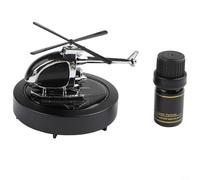 Désodorisant solaire rotatif pour intérieur de véhicule, rotation à double fréquence avec moteur en cuivre pur, compatible avec décoration de console centrale de voiture (noir)