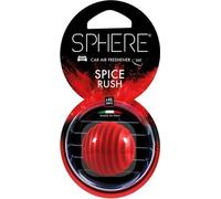 Désodorisant SPHERE +/- 45 jours de fraîcheur dans la voiture avec clip à fixer sur la bouche d'aération.dans la maison, la cuisine ou l'armoire (Spice Rush)