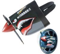 Désodorisant voiture Accessoires de clips d'aération de bouche de requin, décoration créative d'aération de voitures de chasse avec d'hélice rotative pour profiter de votre plaisir de conduire