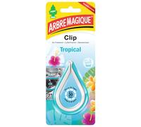 Arbre Magique Objet parfumé Tropical Clip Blanc/turquoise Durée 30 jours