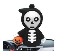Désodorisant voiture Crâne Pinces de purge, clips de dépôt - Désodorisant drôle horreur - Désodorisant de voiture à clip - Accessoire d'intérieur pour hommes et femmes